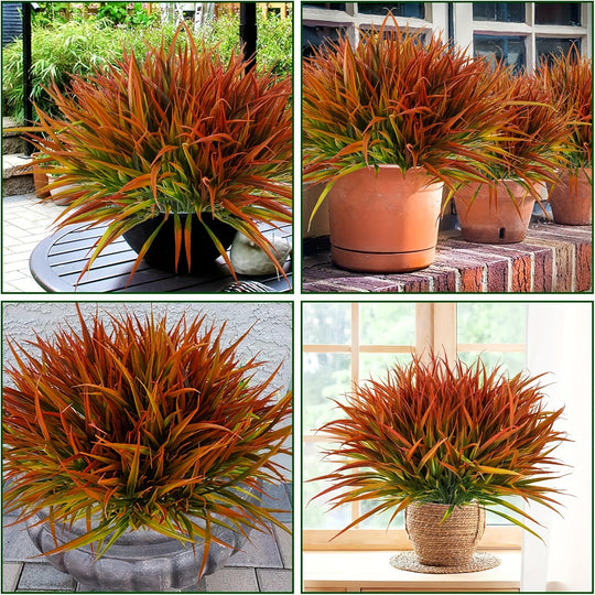 16-Piece UV-Resistant Artificial Plants Set