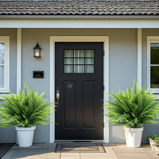 Set of 5 UV-Resistant Artificial Boston Ferns
