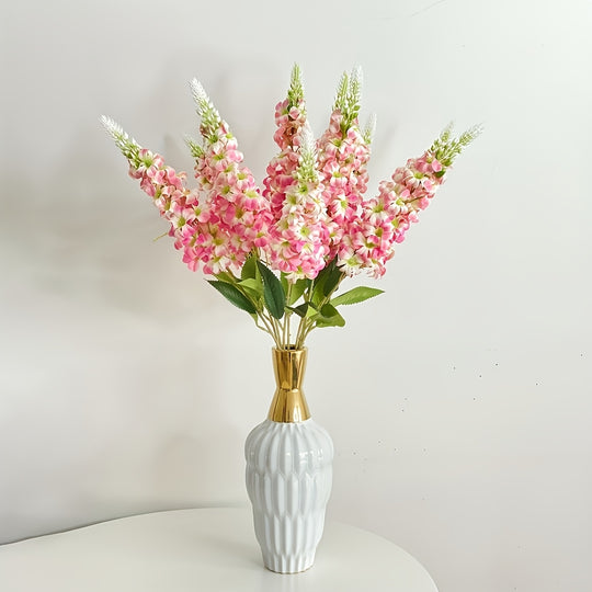 10-Stem Classic Artificial Lily and Hydrangea Bouquet