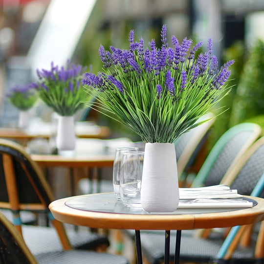 Set of 12 UV-Resistant Artificial Lavender Flowers