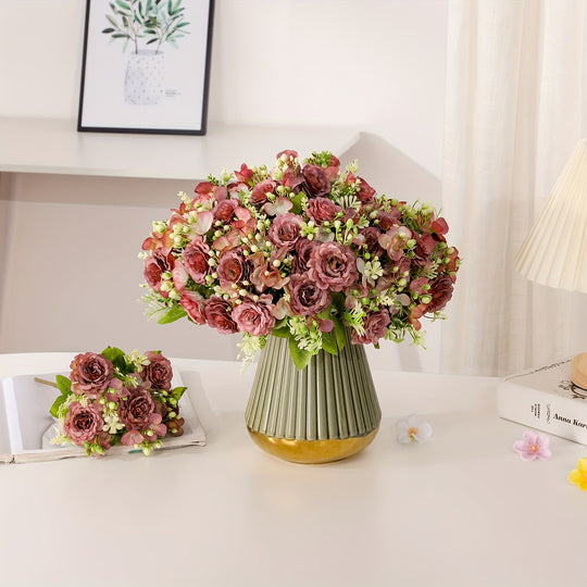 Chic Faux Peony Bouquet