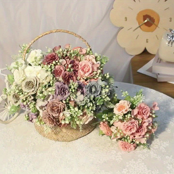 Chic Faux Peony Bouquet