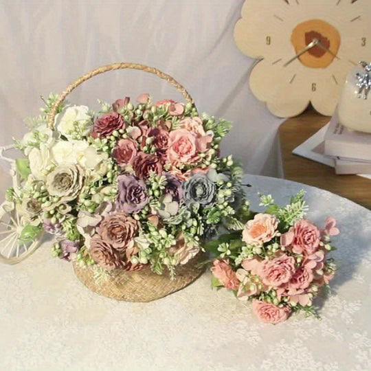 Chic Faux Peony Bouquet