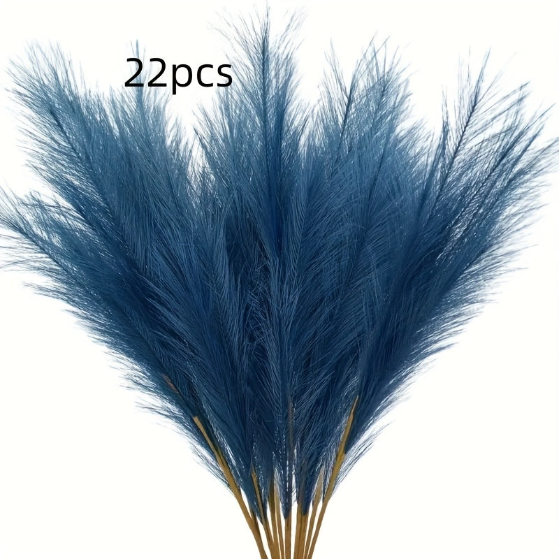 22-Piece Artificial Pampas Grass Stem Set