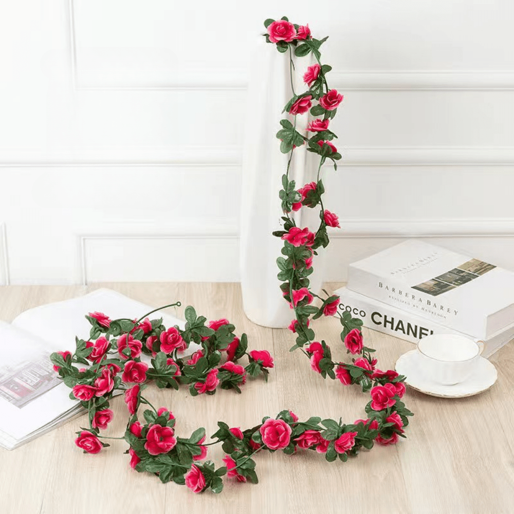 Set of 10 Artificial Peony Blossom Vine