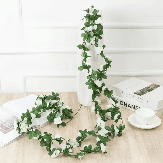 Set of 10 Artificial Peony Blossom Vine