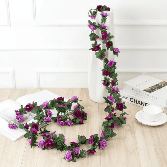Set of 10 Artificial Peony Blossom Vine
