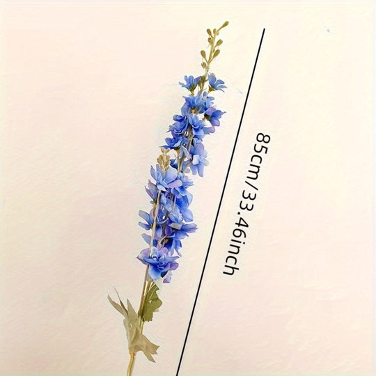 Set of 6 Realistic Long Stem Delphinium Flowers