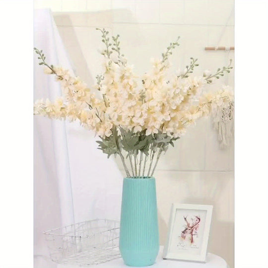 Set of 6 Realistic Long Stem Delphinium Flowers