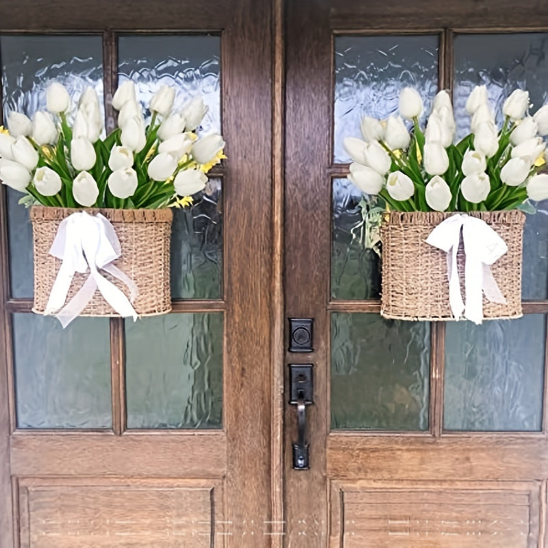 40-Piece Life-Size White Tulip Bouquet