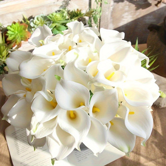 12 Lifelike Artificial Calla Lilies