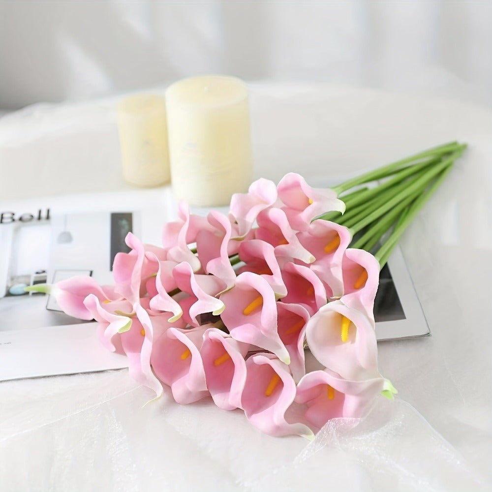 12 Lifelike Artificial Calla Lilies