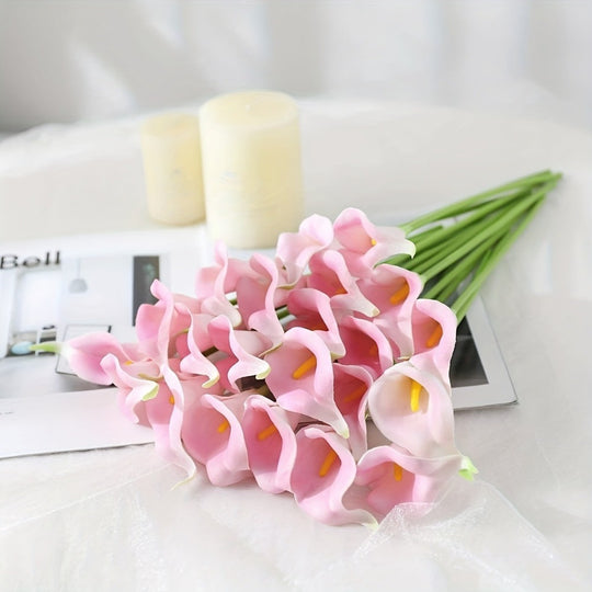 12 Lifelike Artificial Calla Lilies