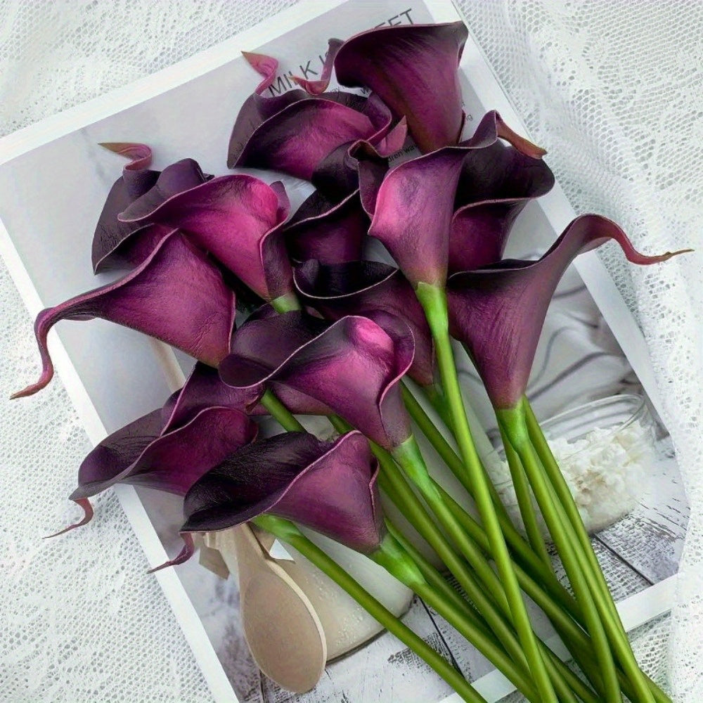 12 Lifelike Artificial Calla Lilies