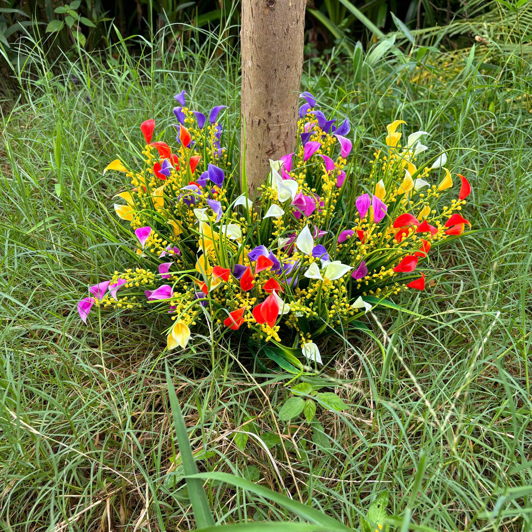 5 Bundles of UV-Resistant Artificial Flowers