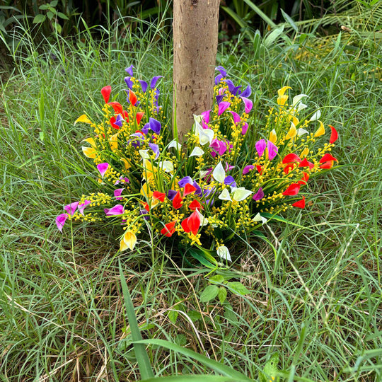 5 Bundles of UV-Resistant Artificial Flowers
