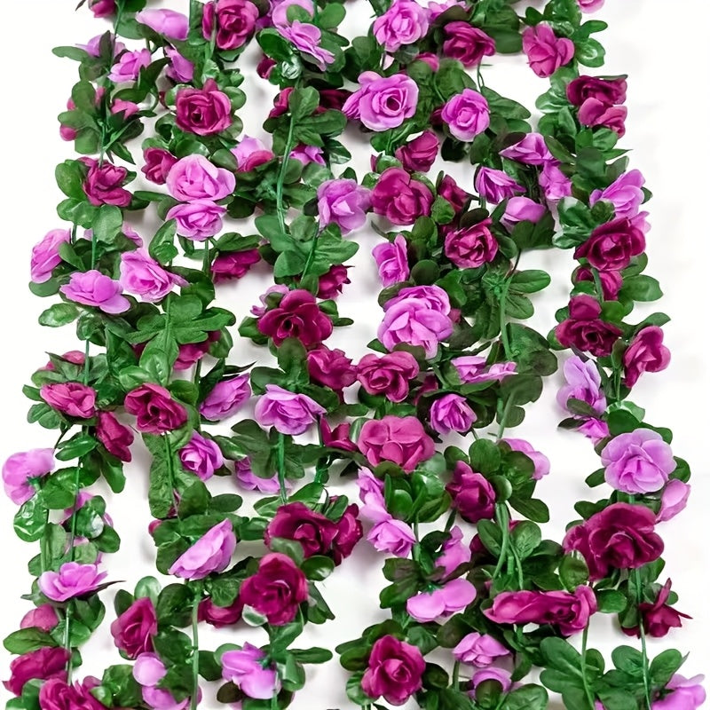 Set of 10 Artificial Peony Blossom Vine