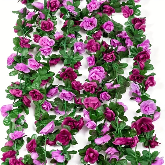 Set of 10 Artificial Peony Blossom Vine