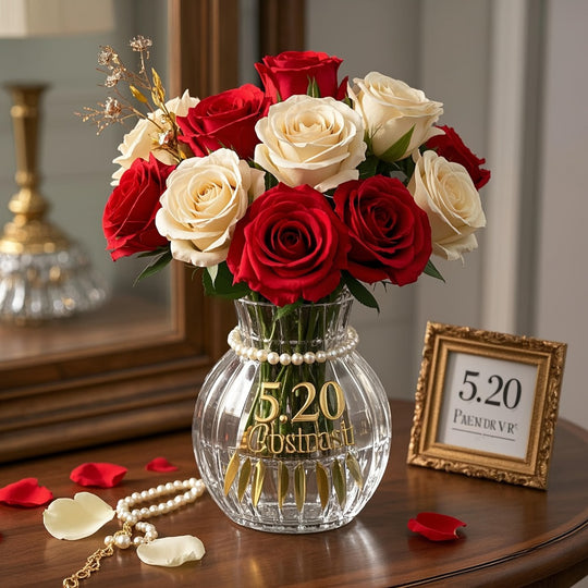 12-Piece Lifelike Artificial Rose Bouquet