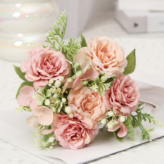 Chic Faux Peony Bouquet
