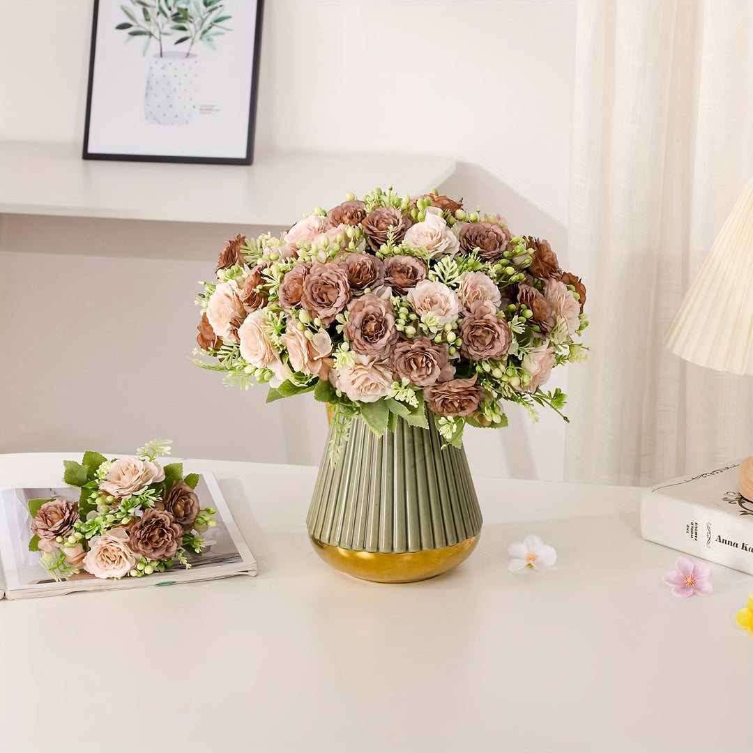 Chic Faux Peony Bouquet