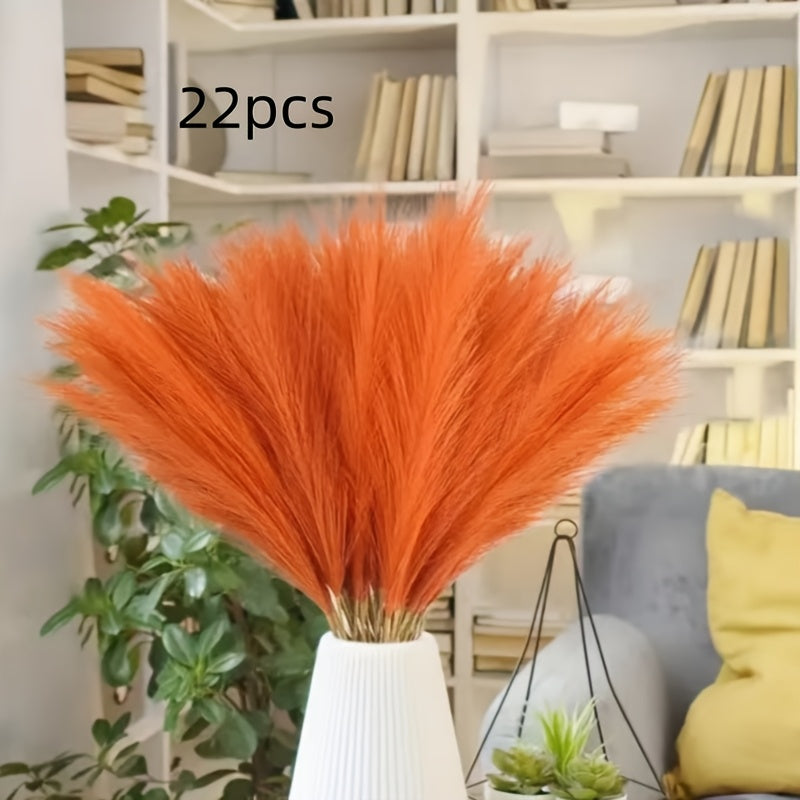 22-Piece Faux Pampas Grass Stems