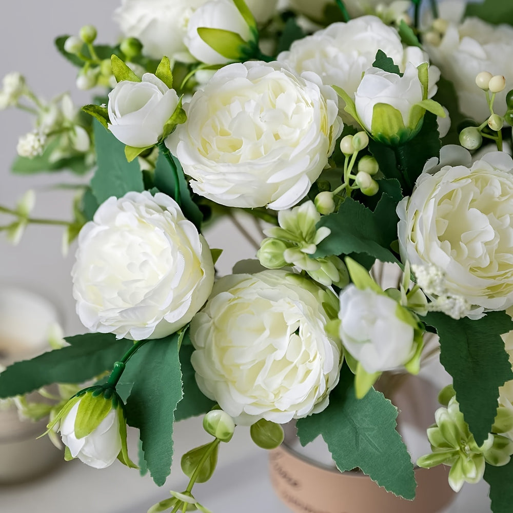 4-Piece Boho Chic Peony Bouquet