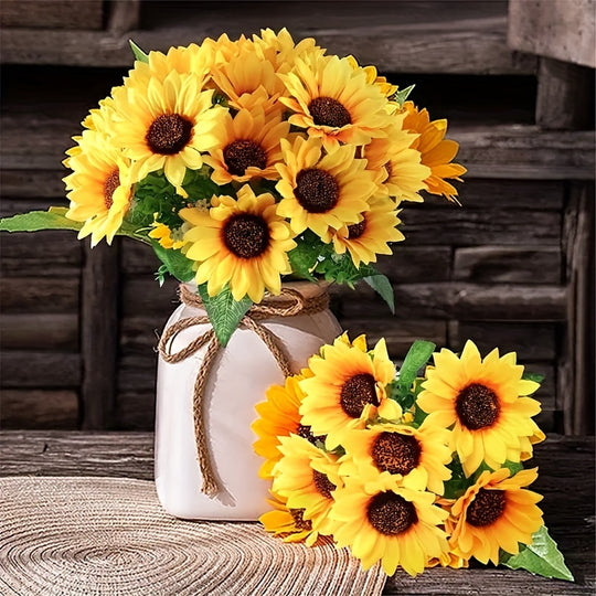 13 Radiant Sunflowers Bouquet