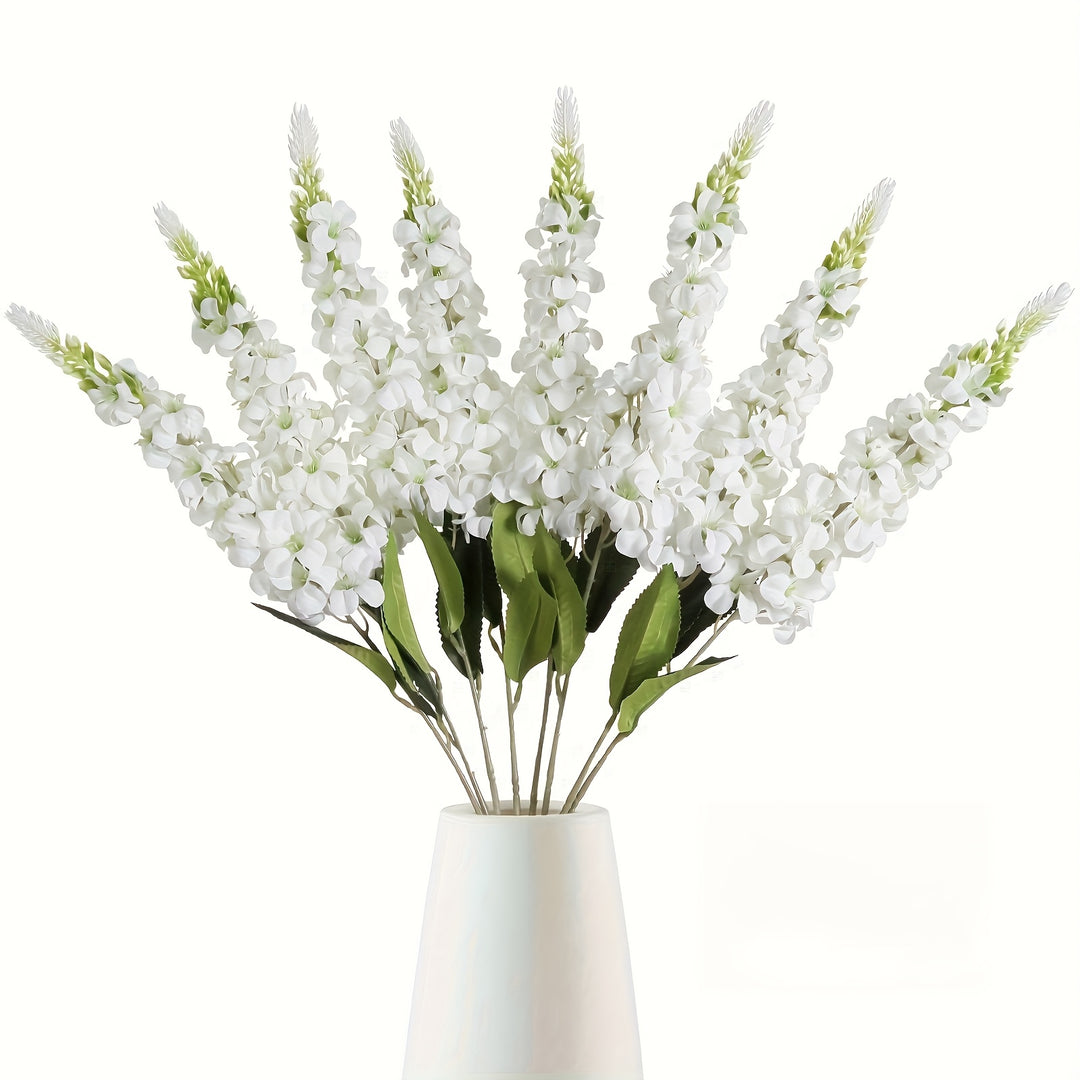 10-Stem Classic Artificial Lily and Hydrangea Bouquet