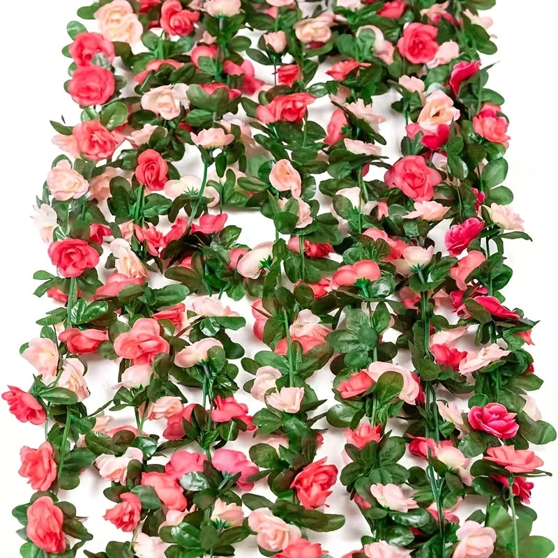 Set of 10 Artificial Peony Blossom Vine