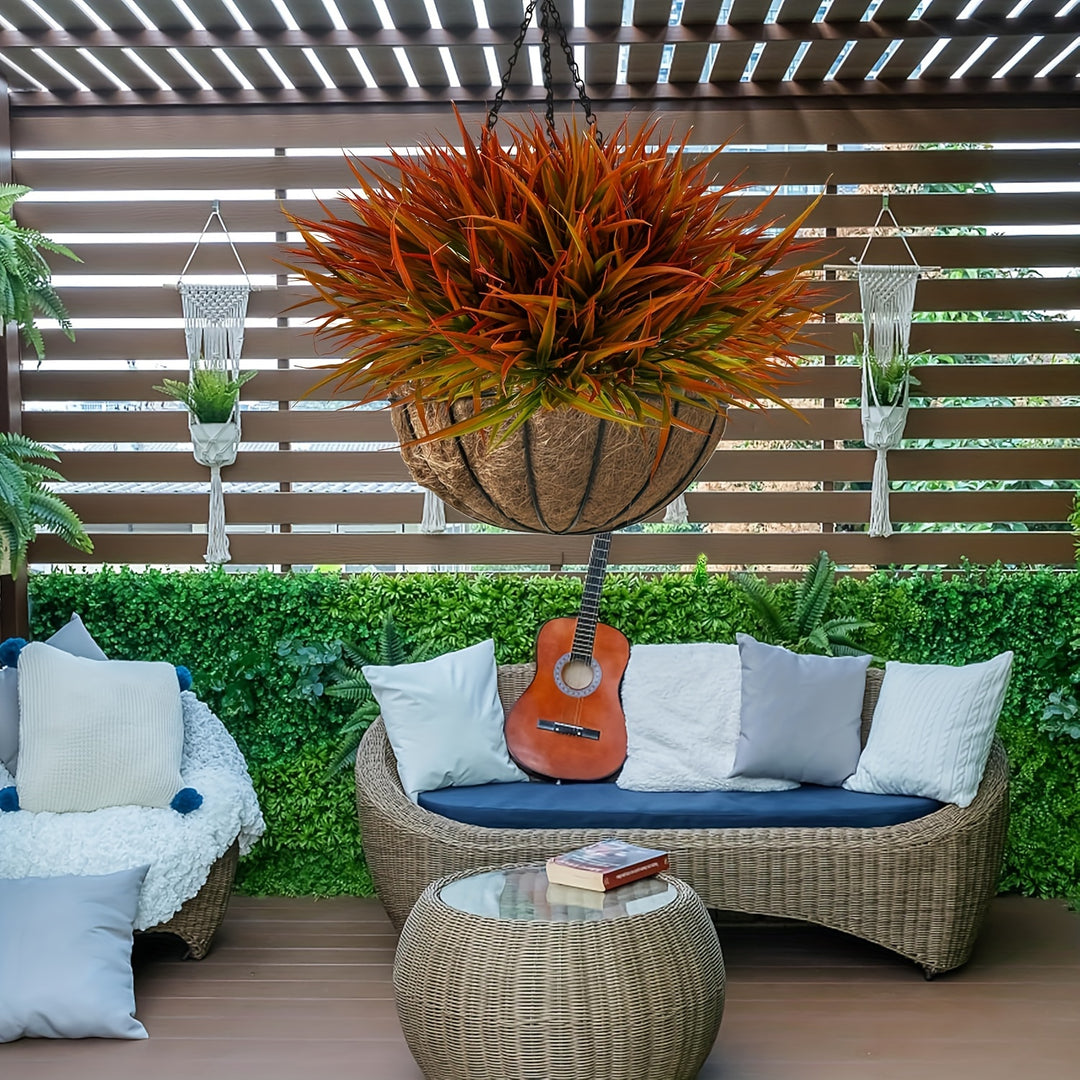 16-Piece UV-Resistant Artificial Plants Set