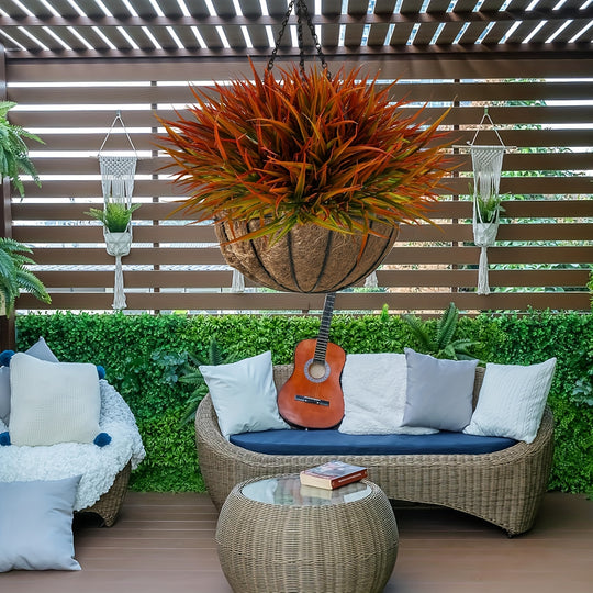 16-Piece UV-Resistant Artificial Plants Set