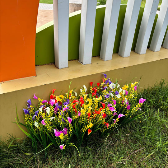 5 Bundles of UV-Resistant Artificial Flowers