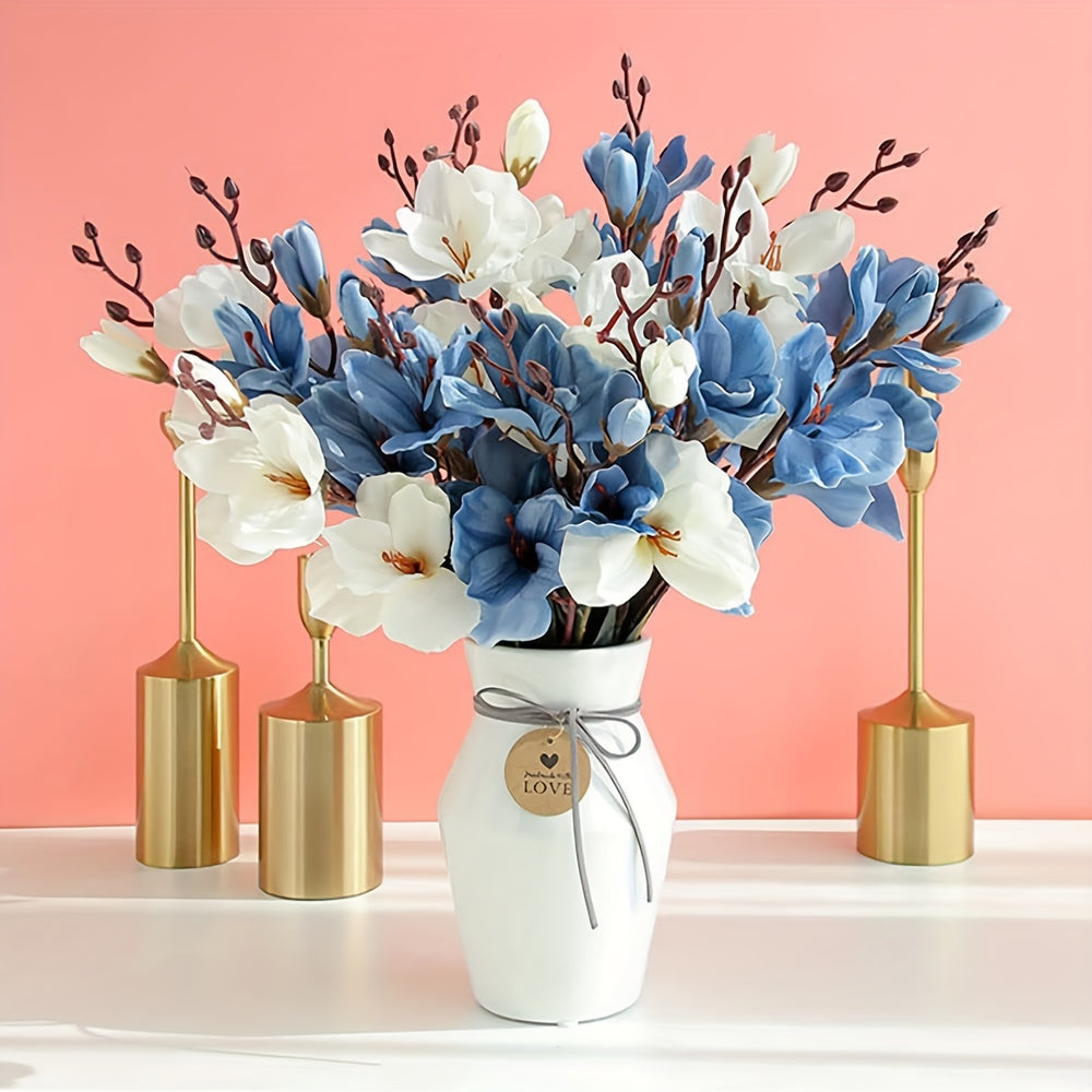 Realistic Magnolia Bouquet Set
