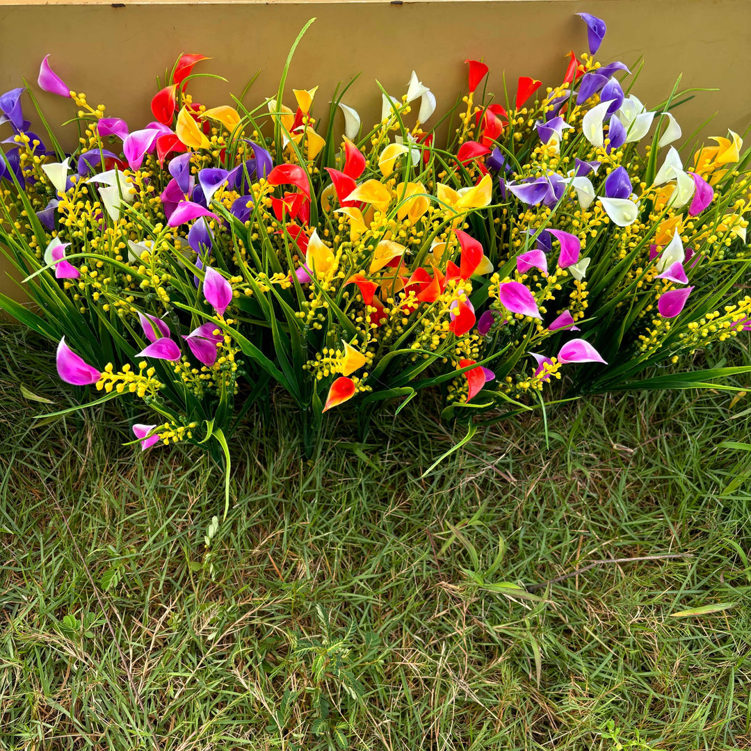 5 Bundles of UV-Resistant Artificial Flowers