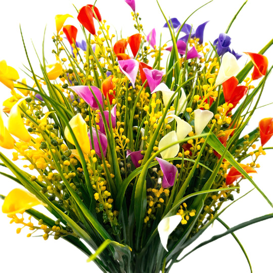 5 Bundles of UV-Resistant Artificial Flowers
