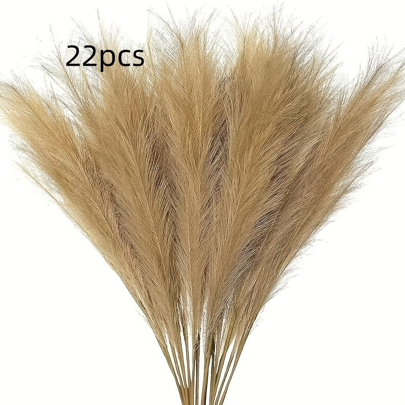 22-Piece Faux Pampas Grass Stems
