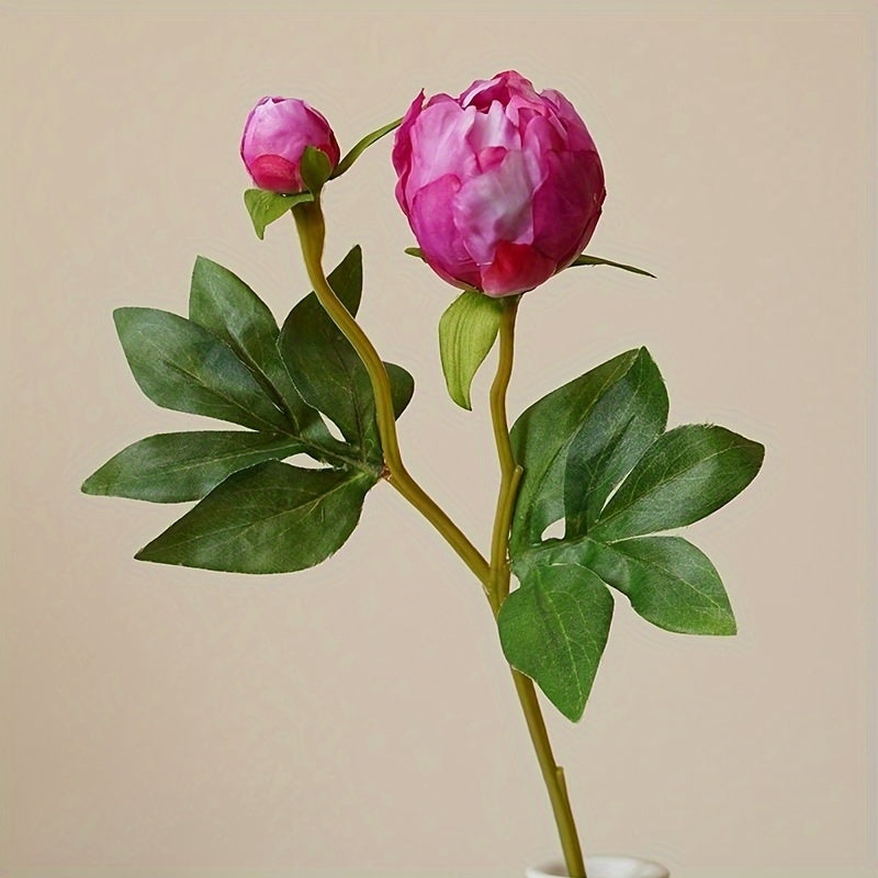 Set of 6 Realistic  Artificial Peony Flowers