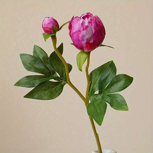 Set of 6 Realistic  Artificial Peony Flowers