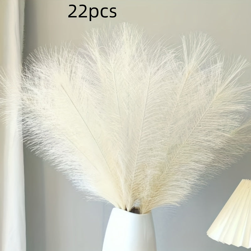 22-Piece Artificial Pampas Grass Stem Set
