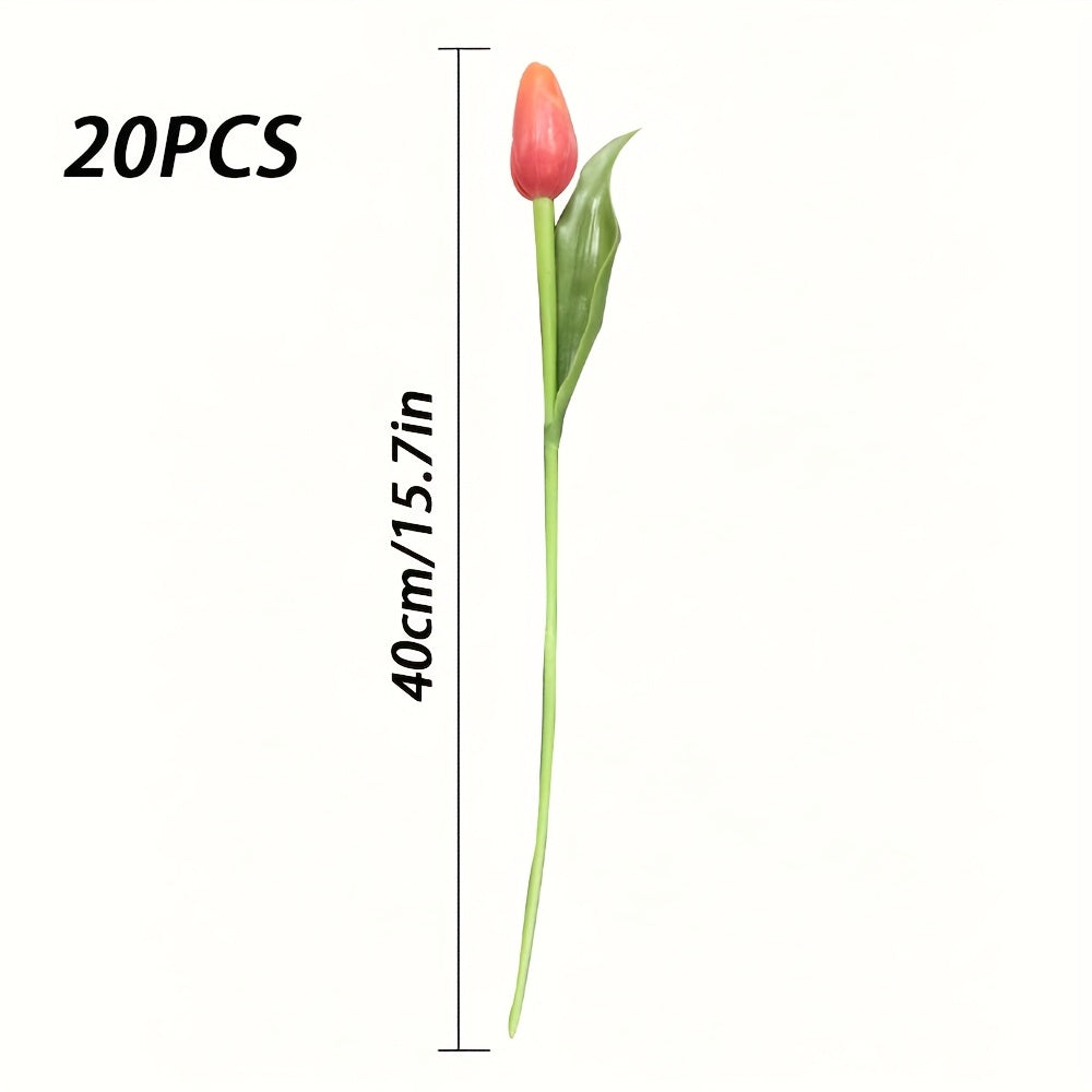 Set of 20 Lifelike Artificial Flowers
