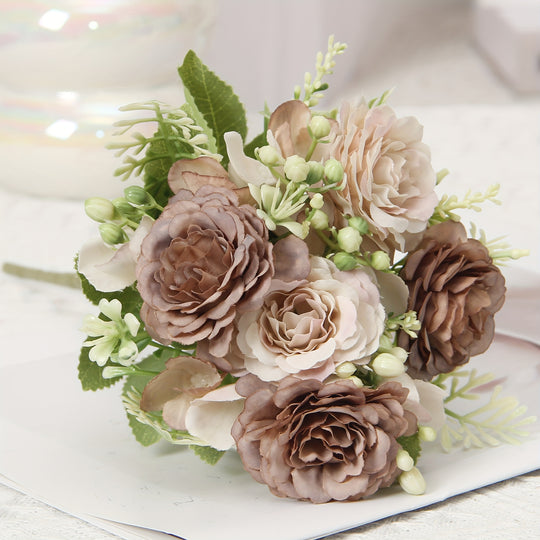 Chic Faux Peony Bouquet