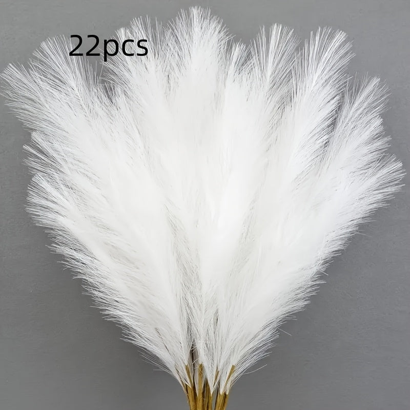 22-Piece Artificial Pampas Grass Stem Set