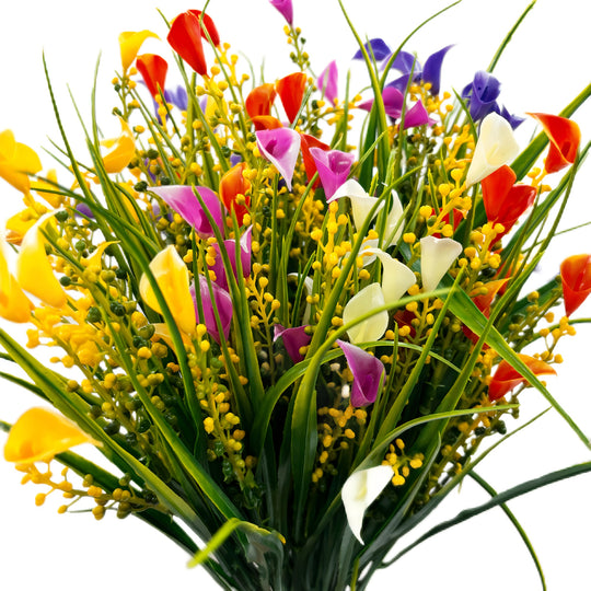 5 Bundles of UV-Resistant Artificial Flowers