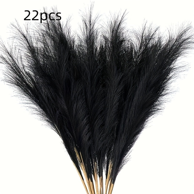 22-Piece Artificial Pampas Grass Stem Set