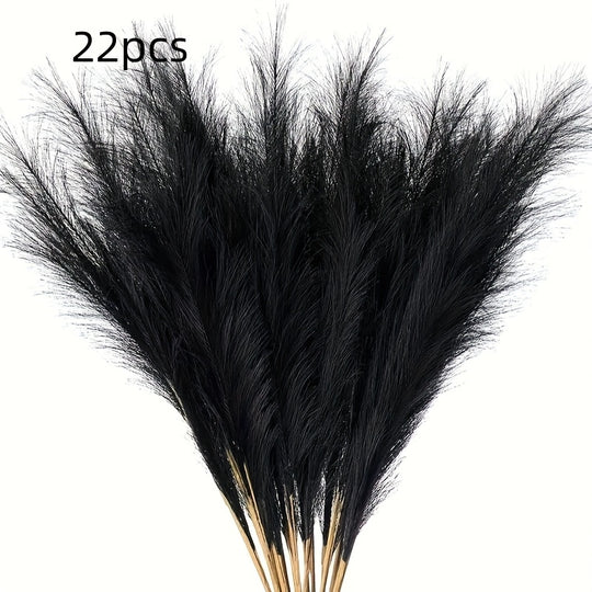 22-Piece Artificial Pampas Grass Stem Set