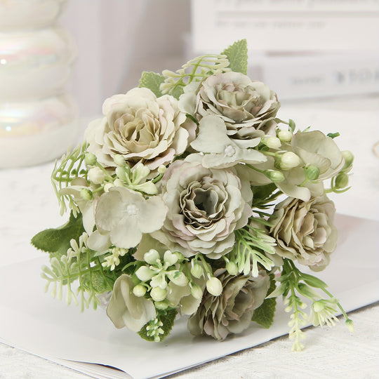 Chic Faux Peony Bouquet