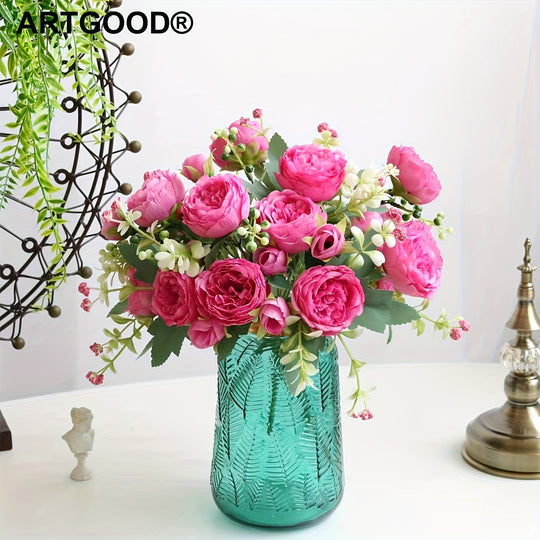 ARTGOOD Artificial Peony Rose Bouquets