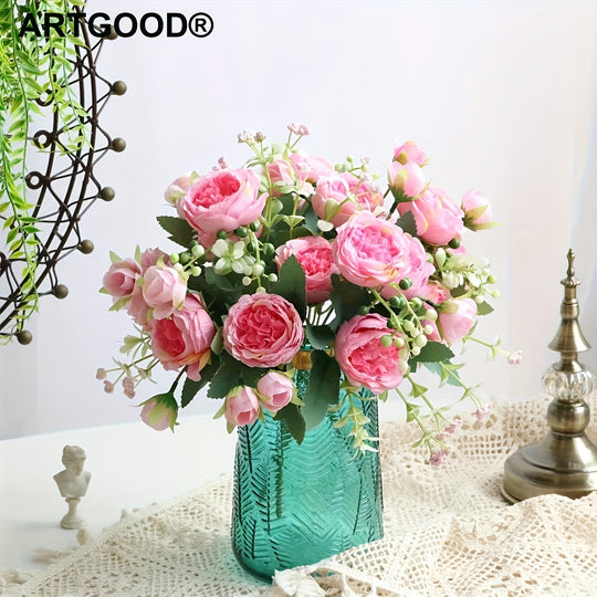 ARTGOOD Artificial Peony Rose Bouquets