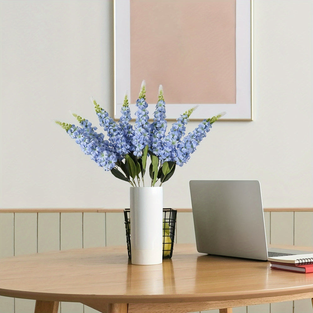 10-Stem Classic Artificial Lily and Hydrangea Bouquet